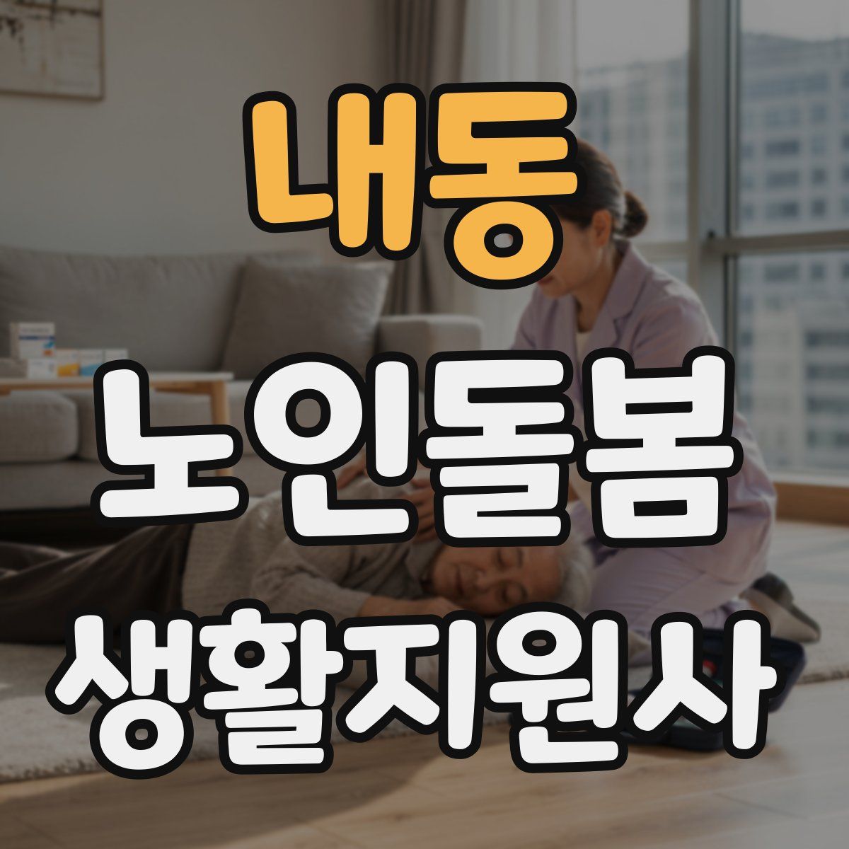 내동 노인돌봄생활지원사 자격증