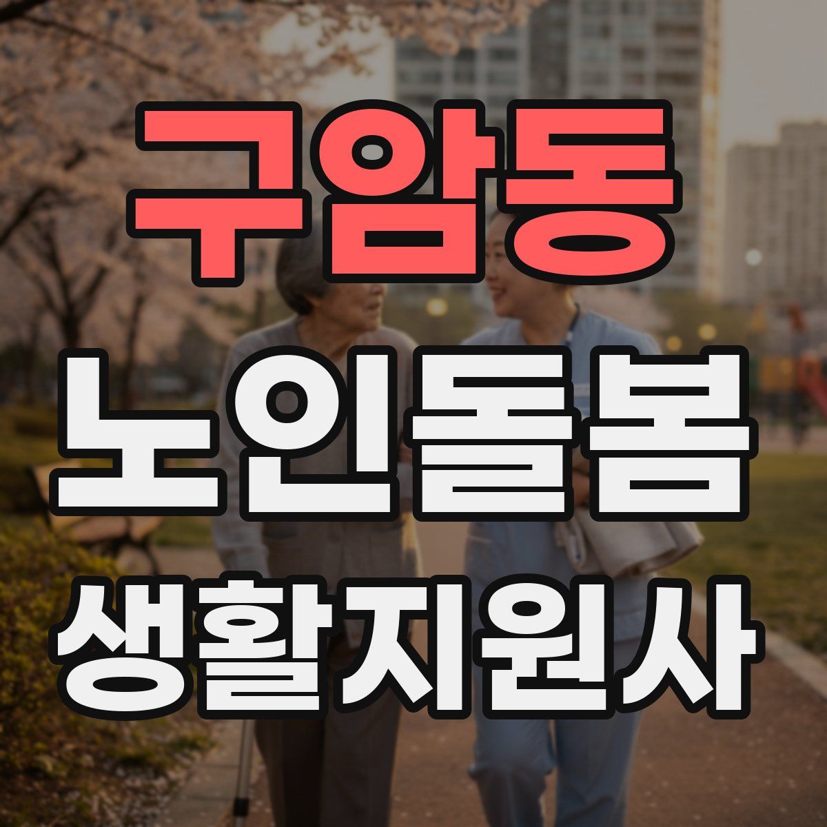 구암동 노인돌봄생활지원사 자격증