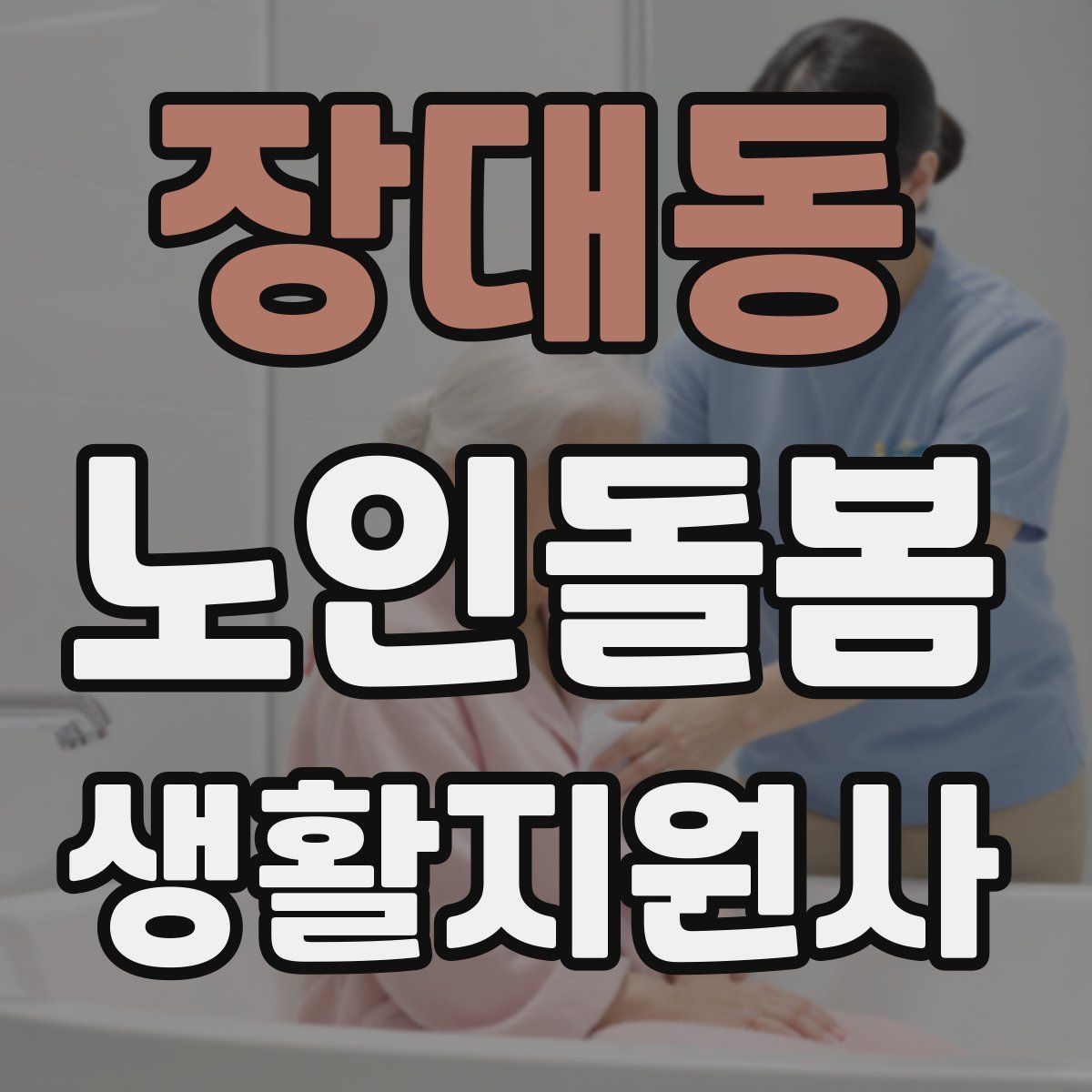 장대동 노인돌봄생활지원사 자격증