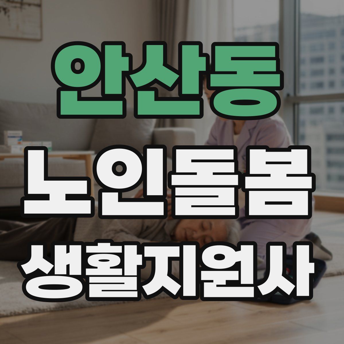 안산동 노인돌봄생활지원사 자격증