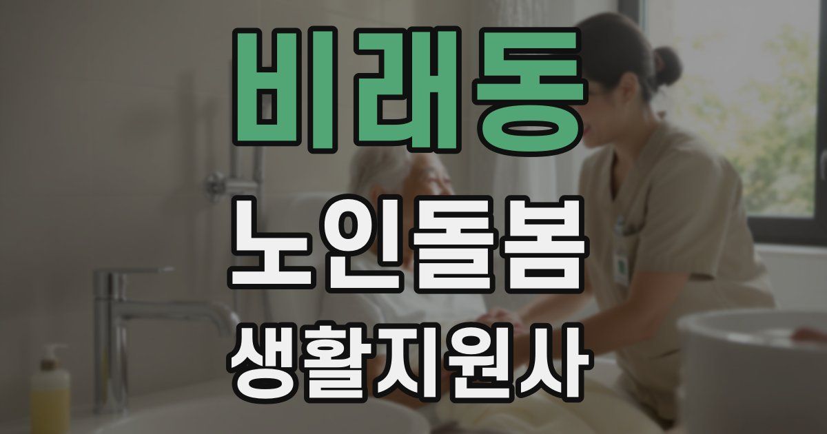 비래동 노인돌봄생활지원사 자격증