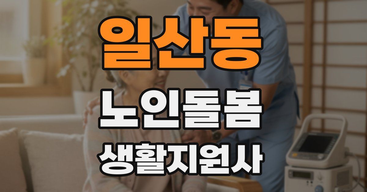 일산동 노인돌봄생활지원사 자격증