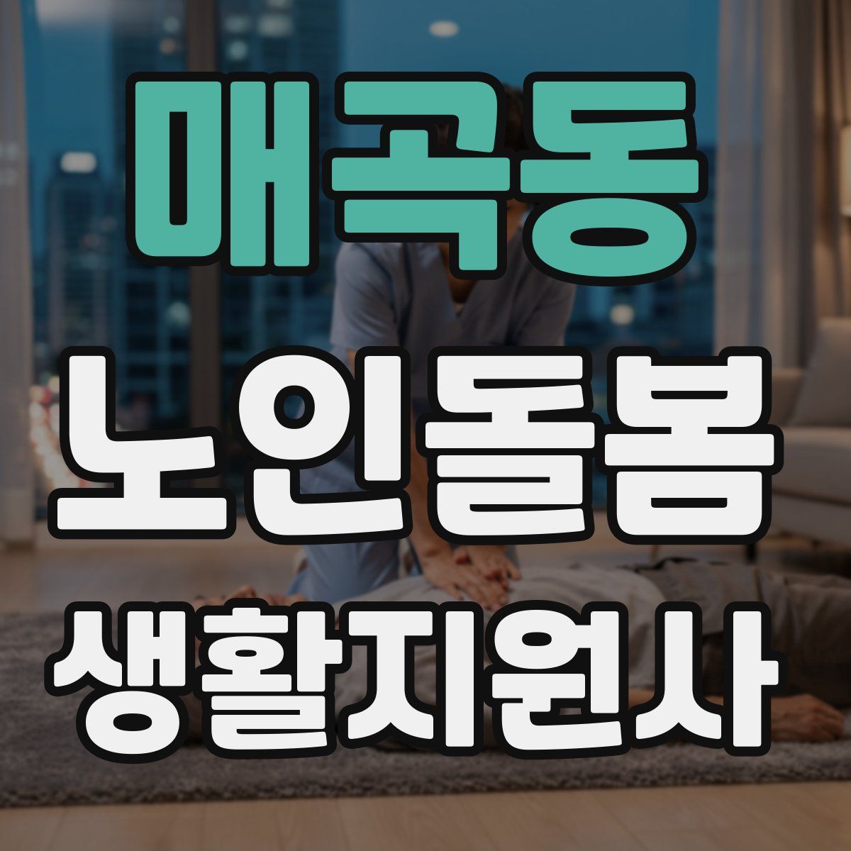 매곡동 노인돌봄생활지원사 자격증