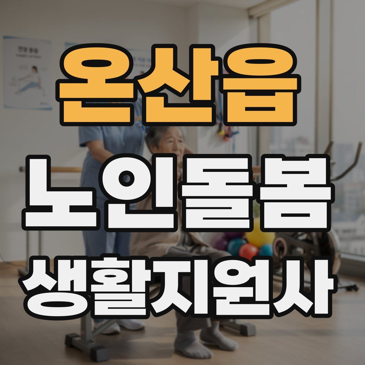 온산읍 노인돌봄생활지원사 자격증