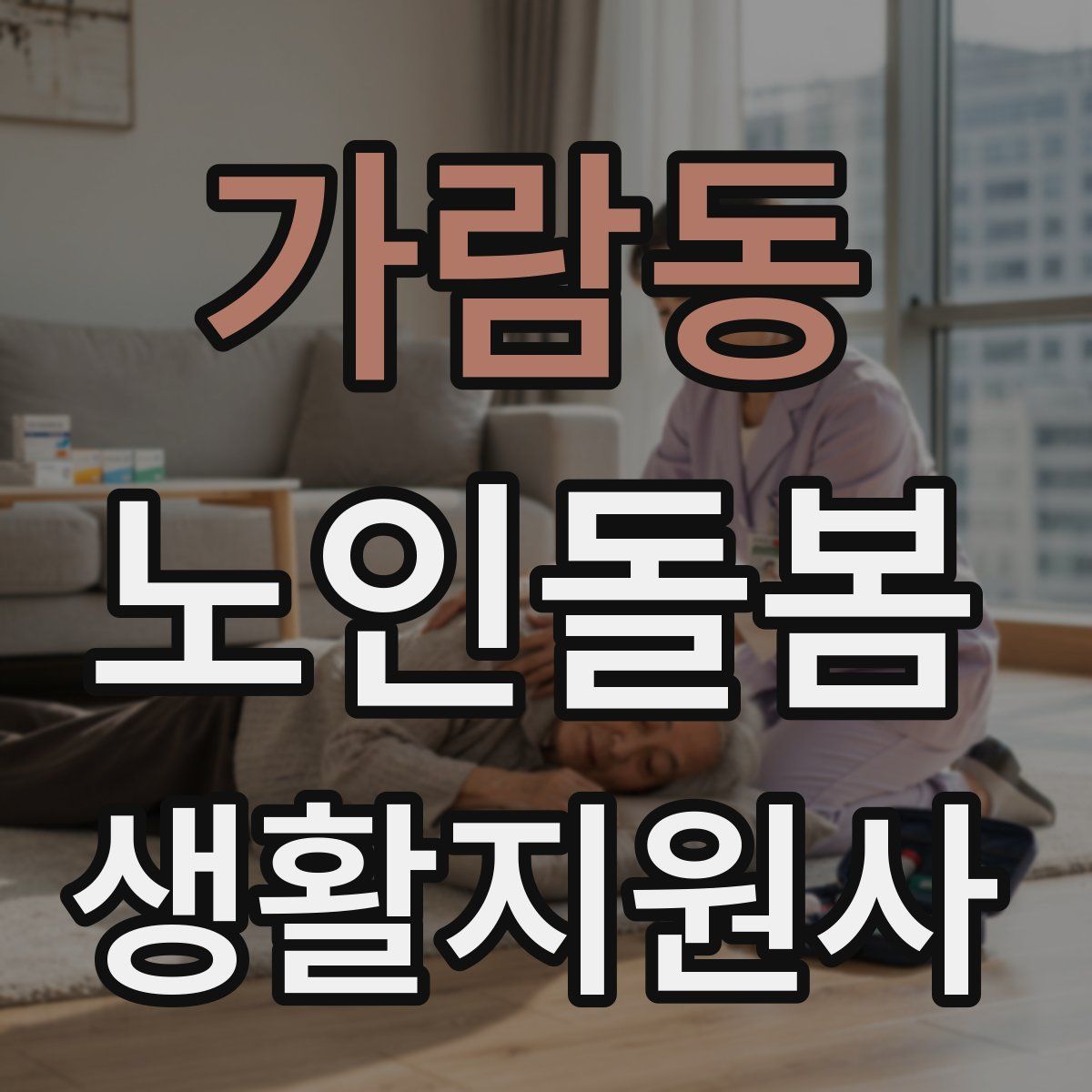 가람동 노인돌봄생활지원사 자격증