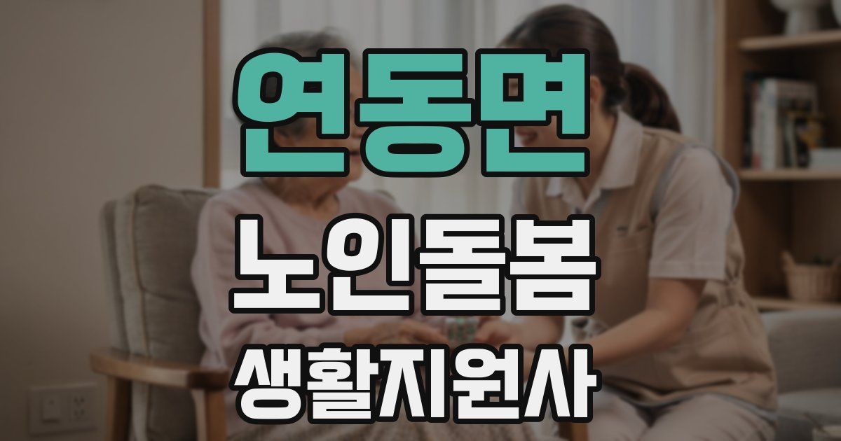 연동면 노인돌봄생활지원사 자격증
