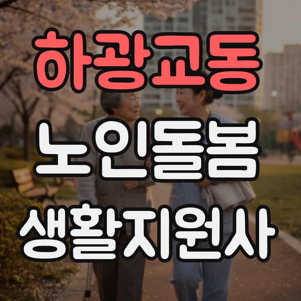 하광교동 노인돌봄생활지원사 자격증