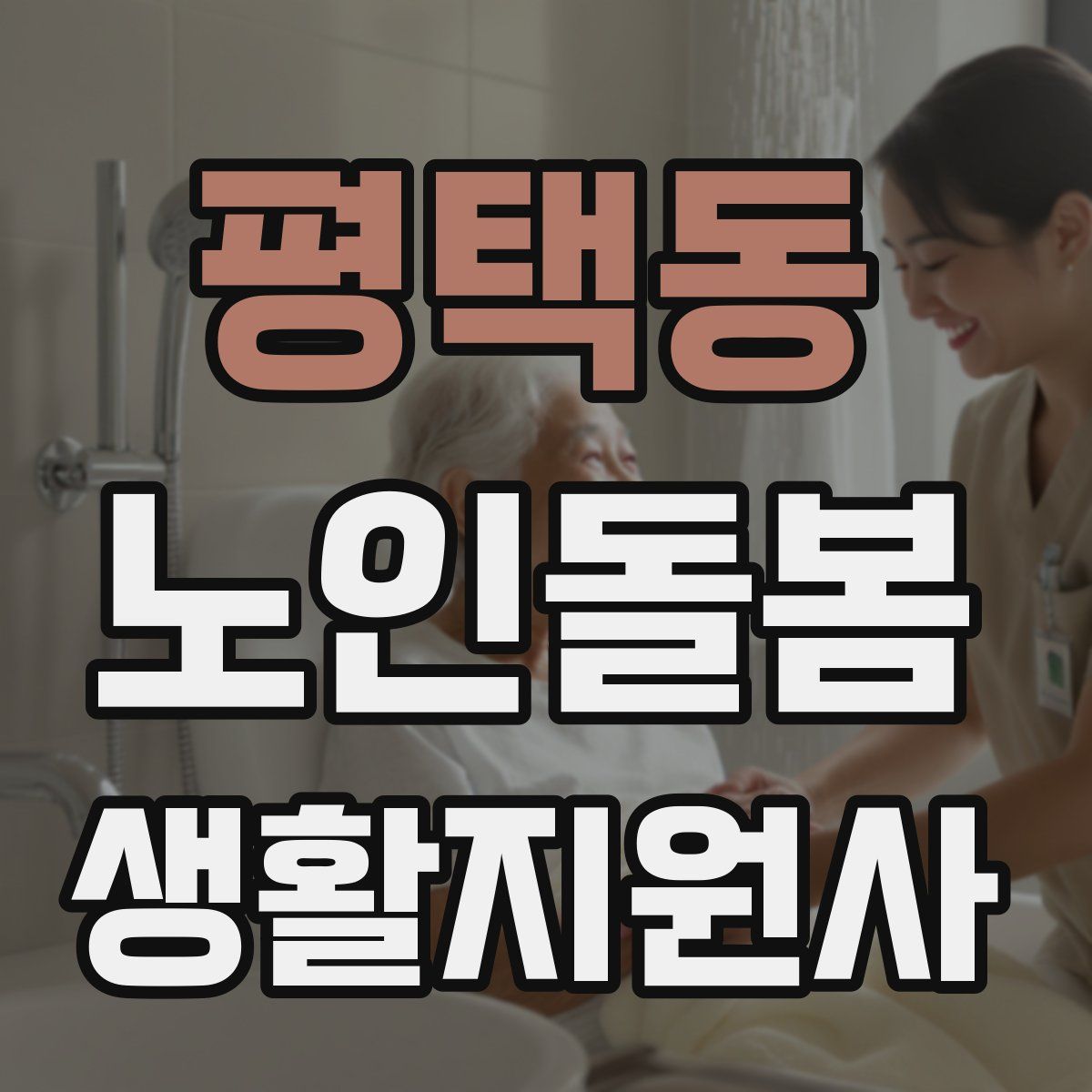 평택동 노인돌봄생활지원사 자격증