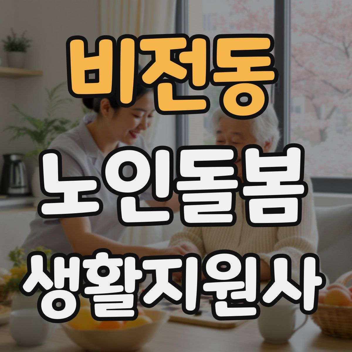 비전동 노인돌봄생활지원사 자격증