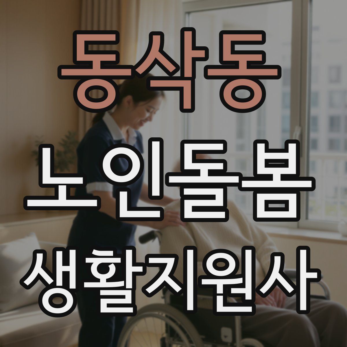 동삭동 노인돌봄생활지원사 자격증