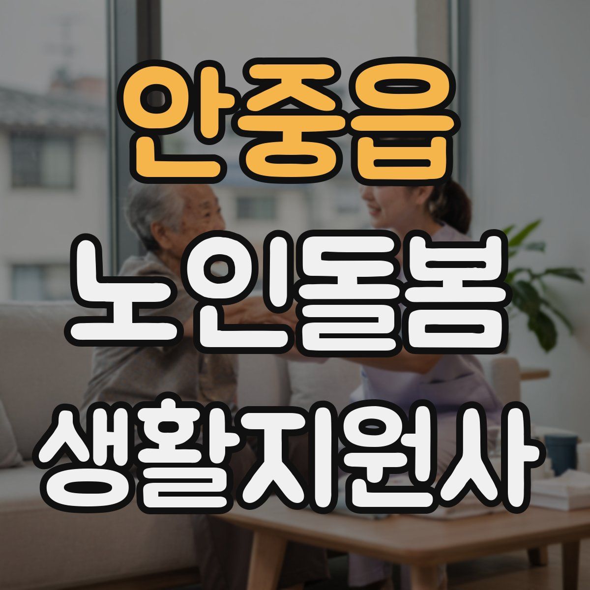 안중읍 노인돌봄생활지원사 자격증