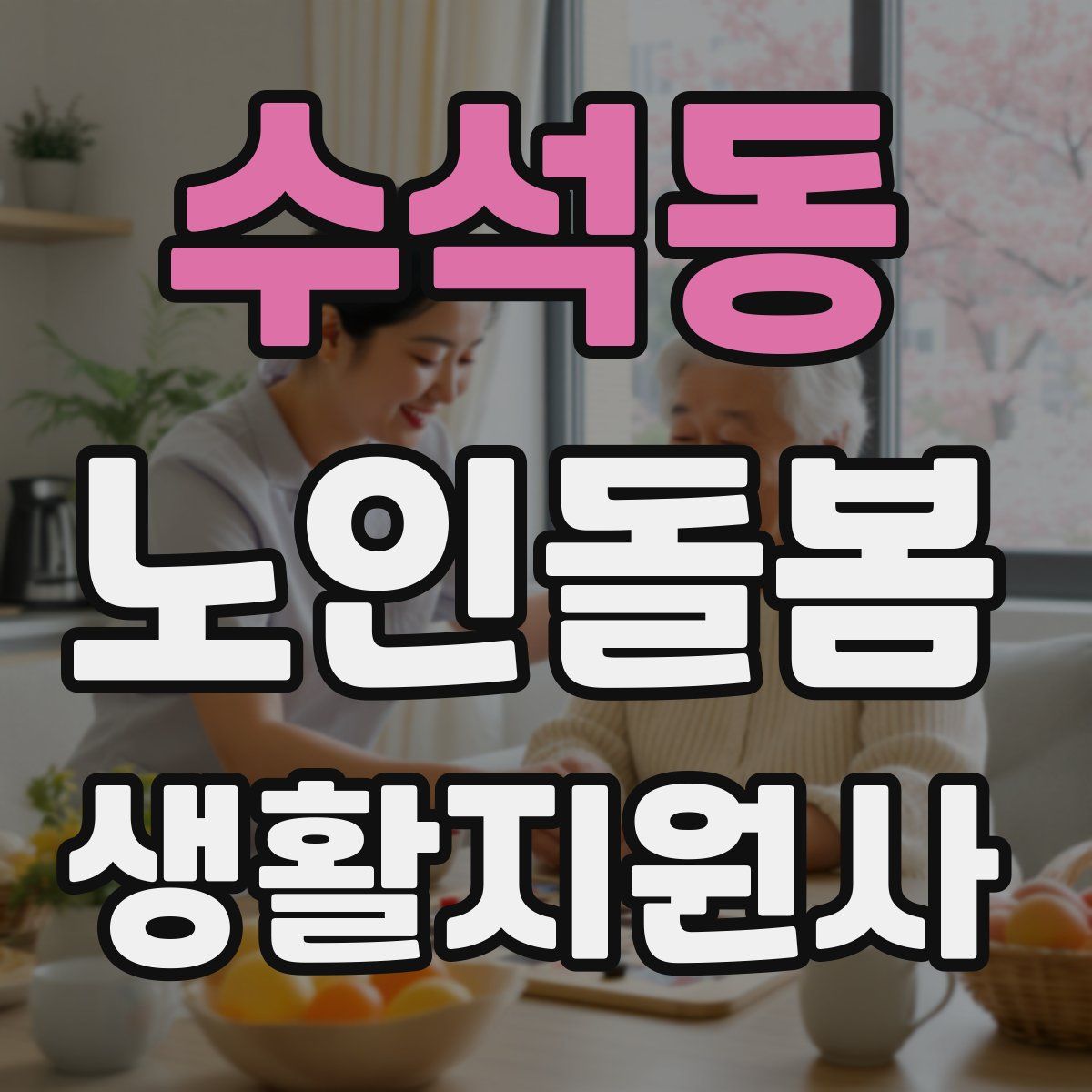 수석동 노인돌봄생활지원사 자격증