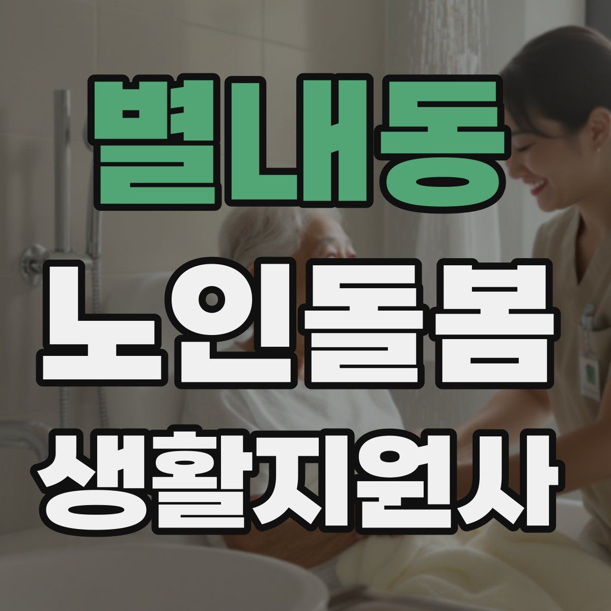 별내동 노인돌봄생활지원사 자격증