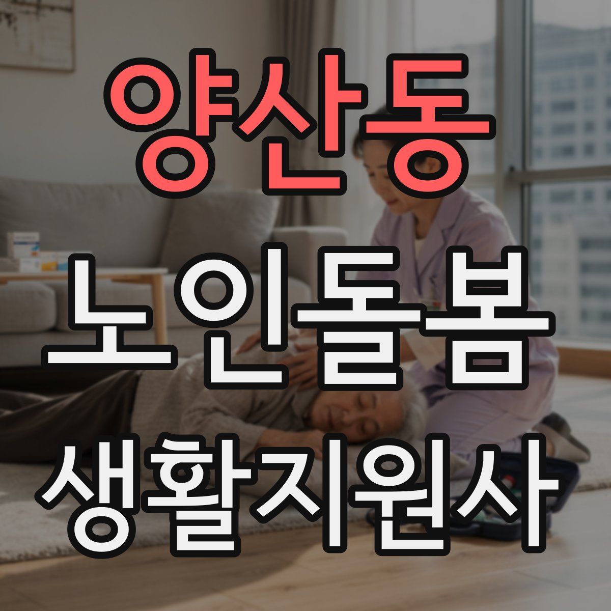 양산동 노인돌봄생활지원사 자격증