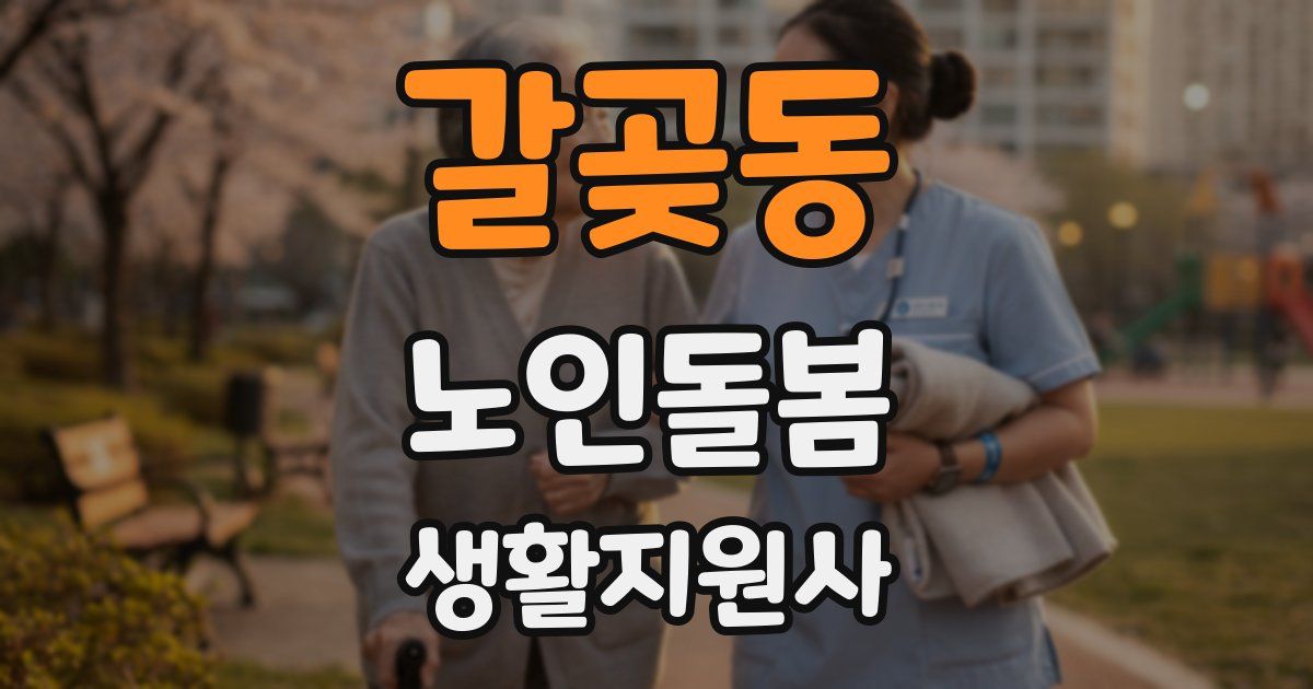 갈곶동 노인돌봄생활지원사 자격증