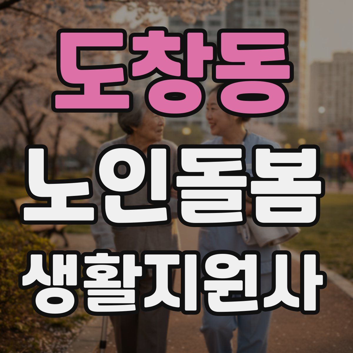 도창동 노인돌봄생활지원사 자격증