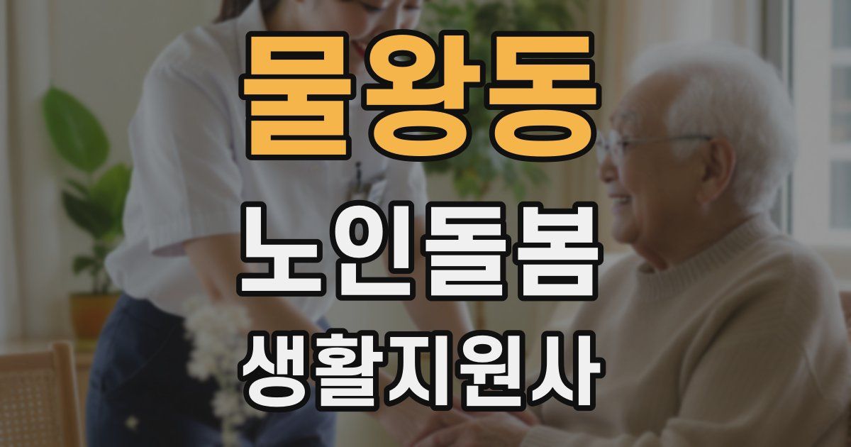 물왕동 노인돌봄생활지원사 자격증