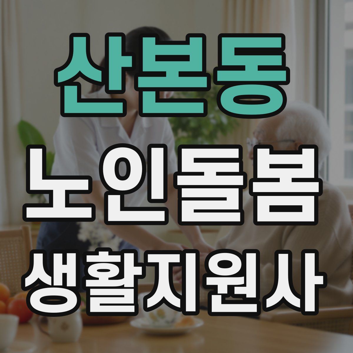 산본동 노인돌봄생활지원사 자격증