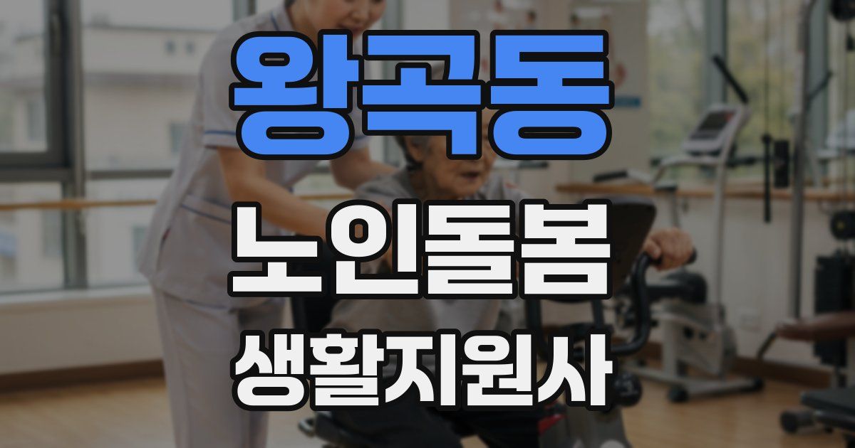 왕곡동 노인돌봄생활지원사 자격증