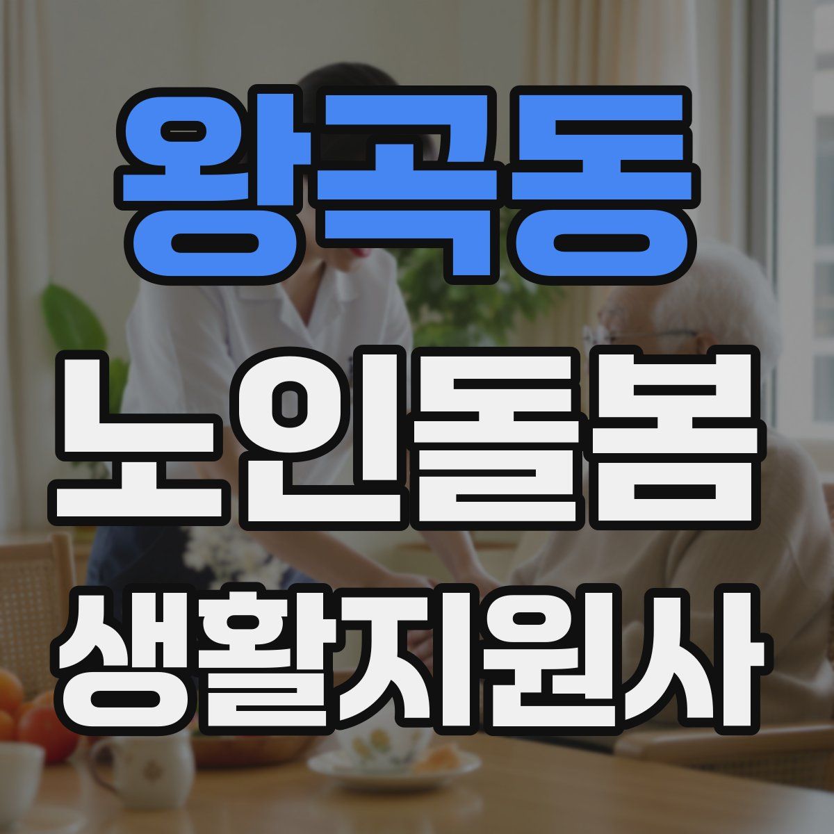 왕곡동 노인돌봄생활지원사 자격증