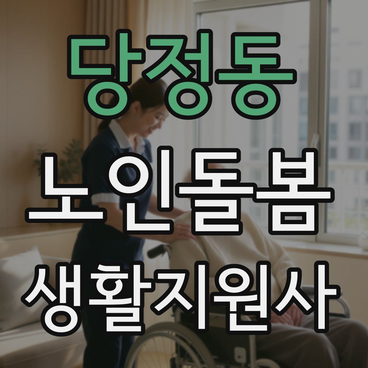 당정동 노인돌봄생활지원사 자격증