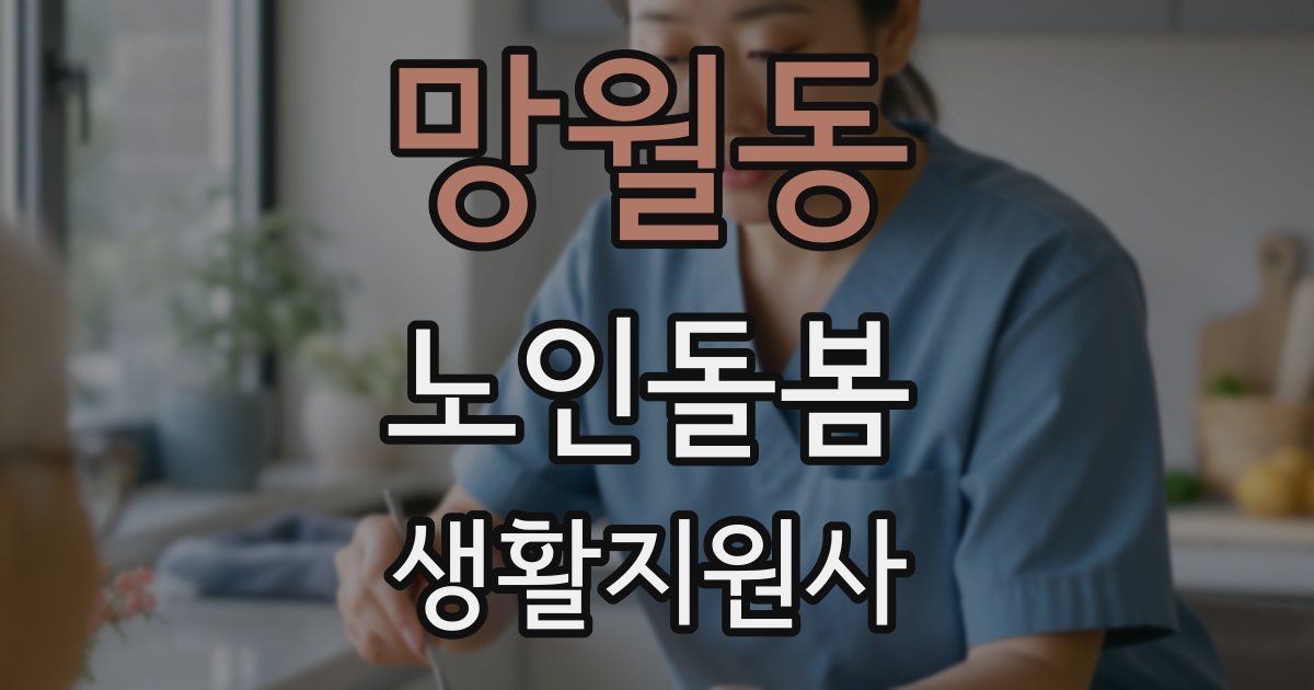 망월동 노인돌봄생활지원사 자격증