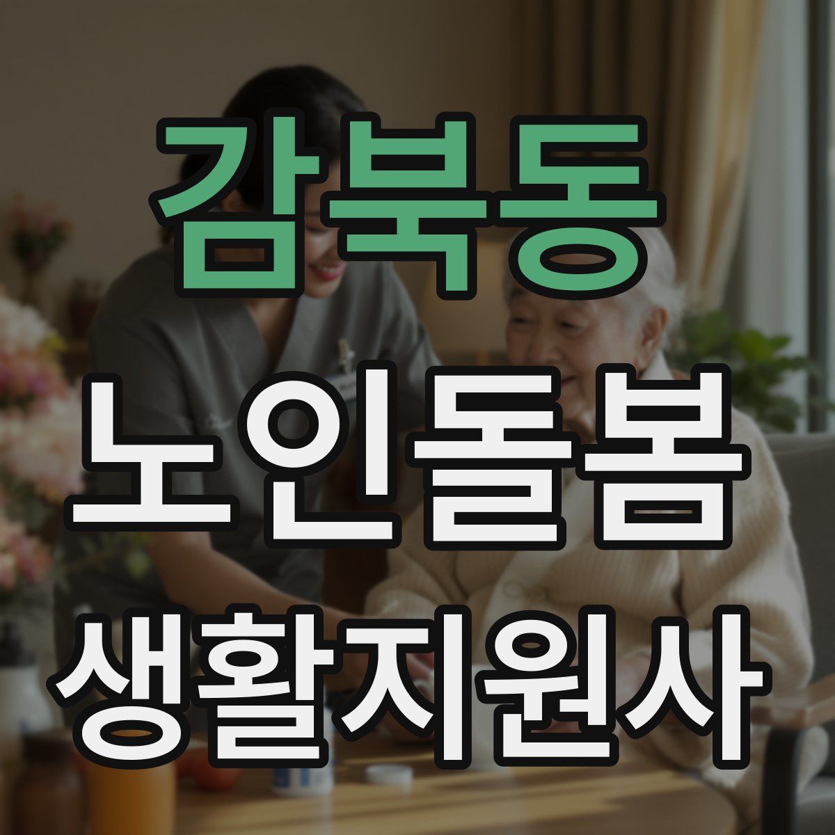 감북동 노인돌봄생활지원사 자격증