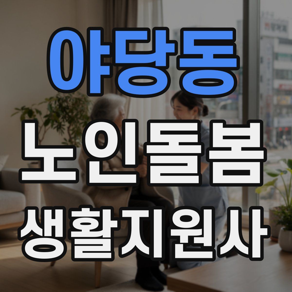 야당동 노인돌봄생활지원사 자격증