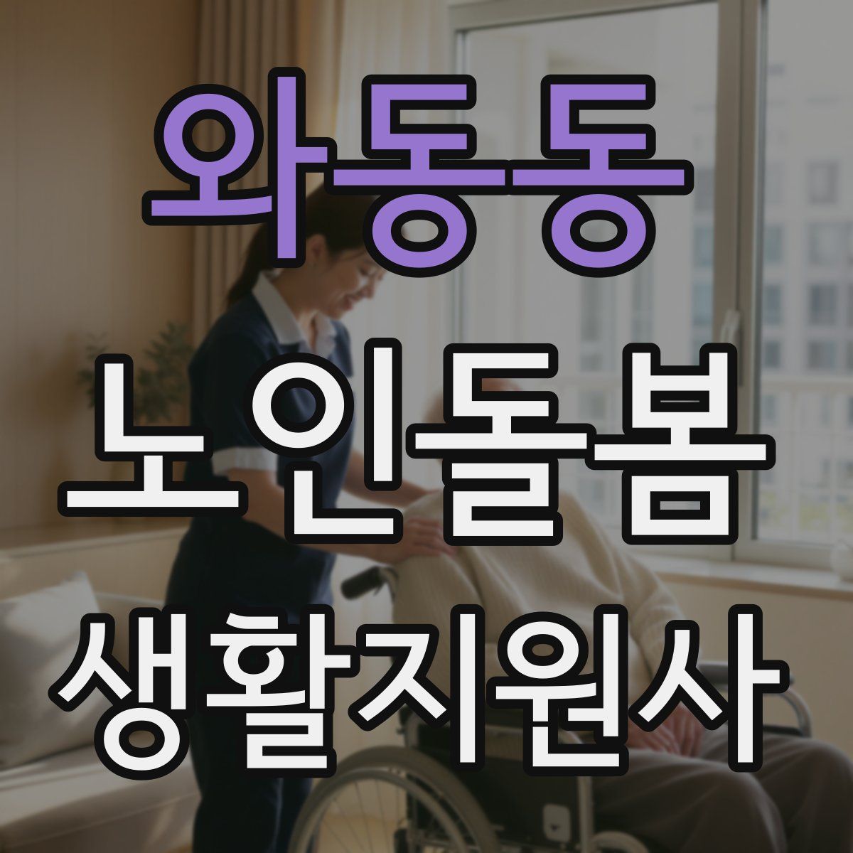 와동동 노인돌봄생활지원사 자격증