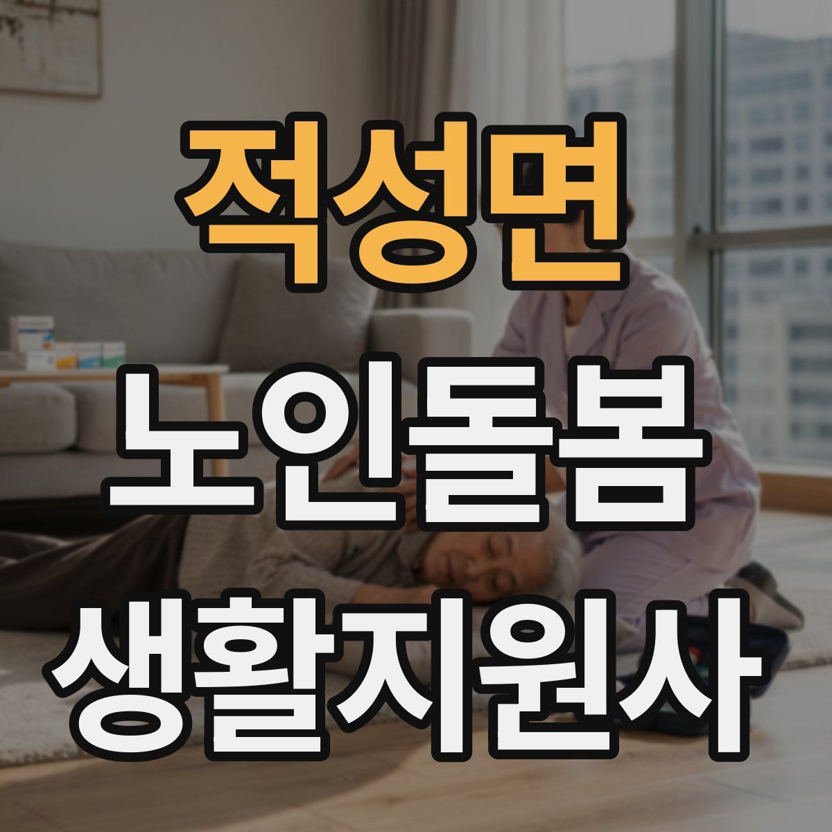 적성면 노인돌봄생활지원사 자격증