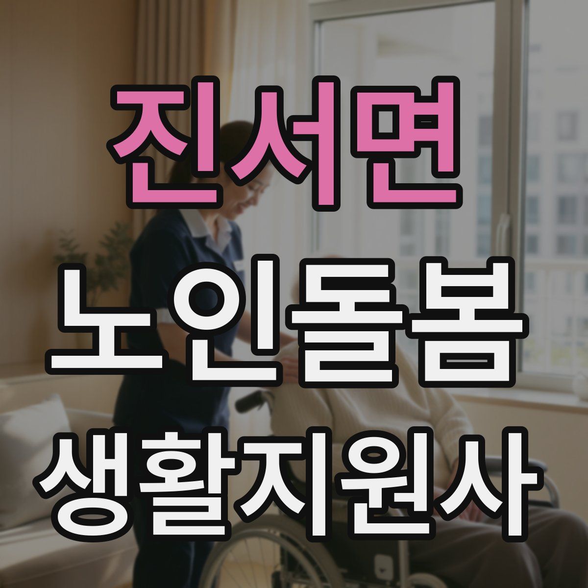 진서면 노인돌봄생활지원사 자격증