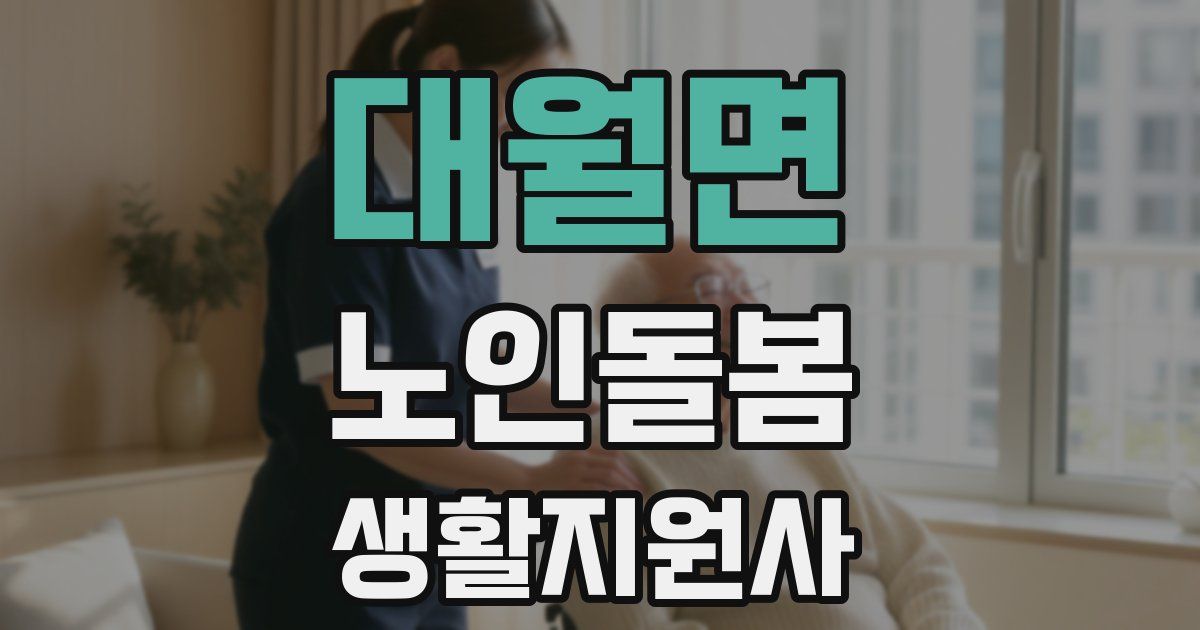 대월면 노인돌봄생활지원사 자격증