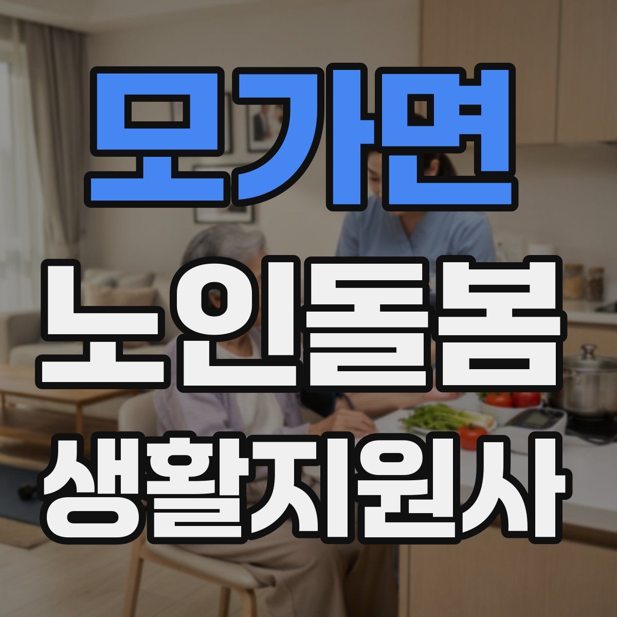 모가면 노인돌봄생활지원사 자격증