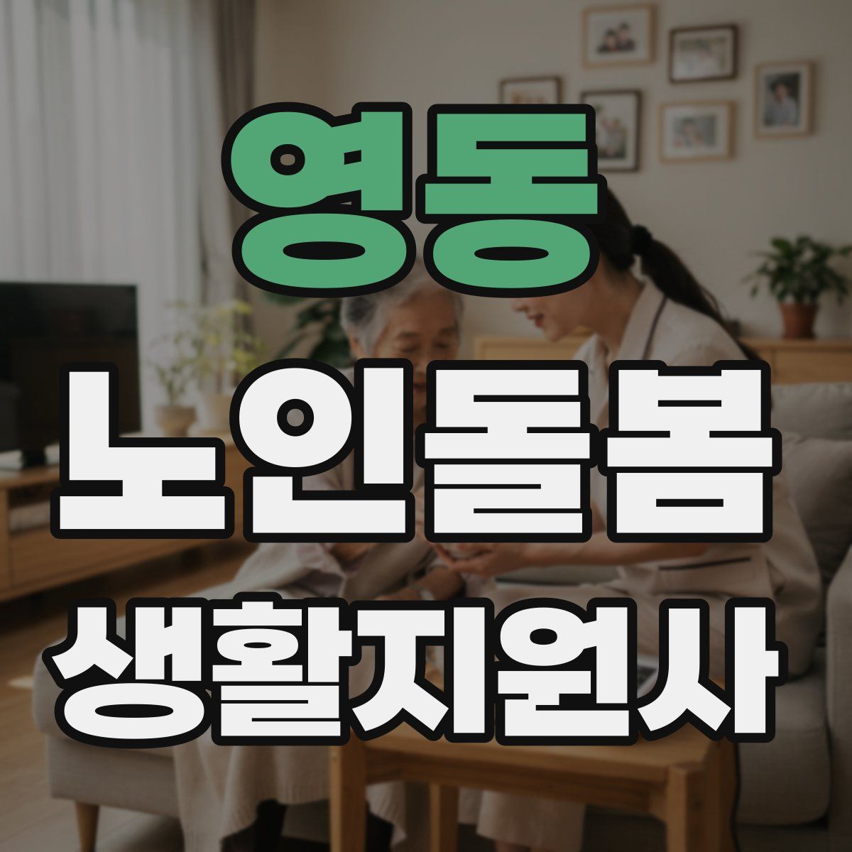 영동 노인돌봄생활지원사 자격증