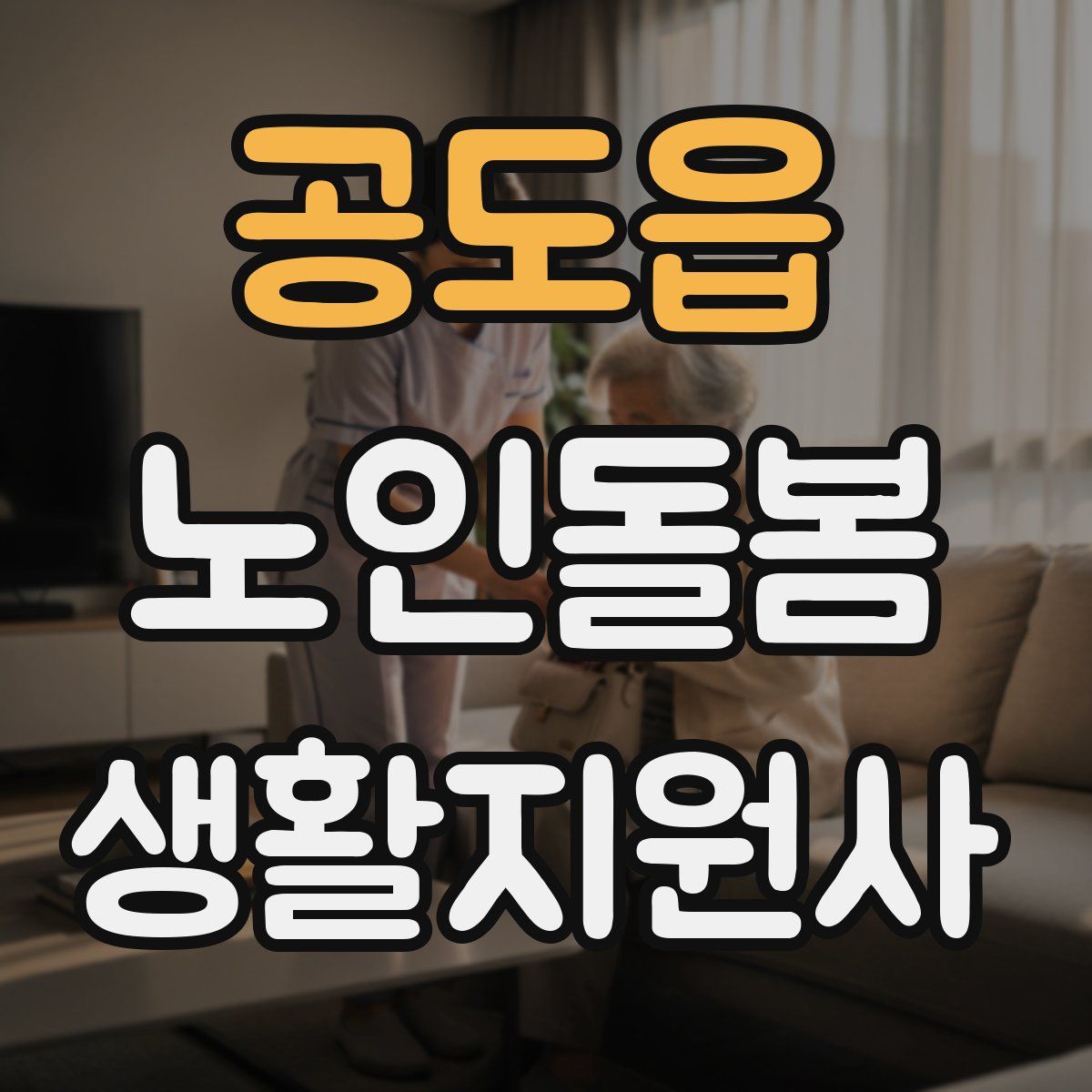 공도읍 노인돌봄생활지원사 자격증