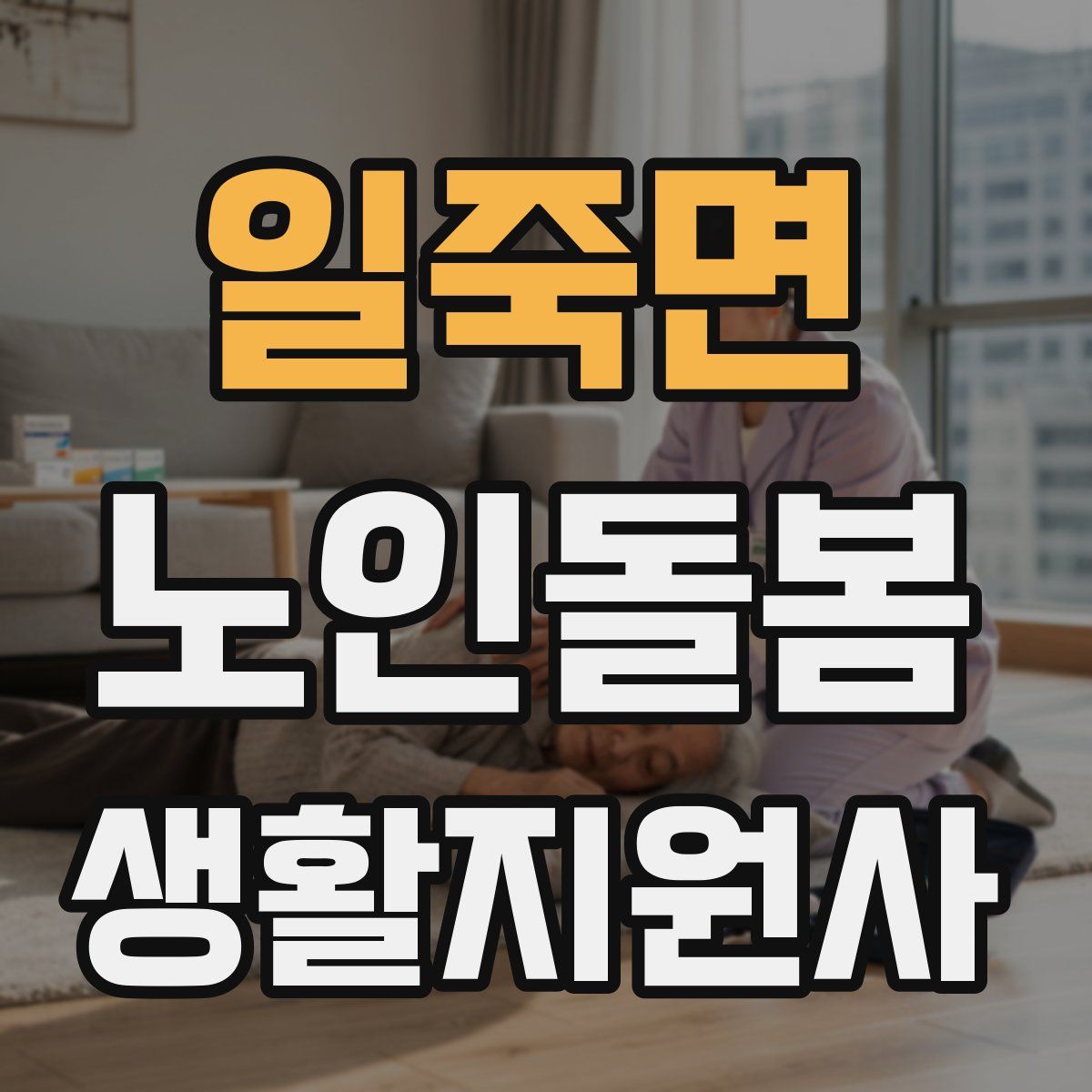 일죽면 노인돌봄생활지원사 자격증