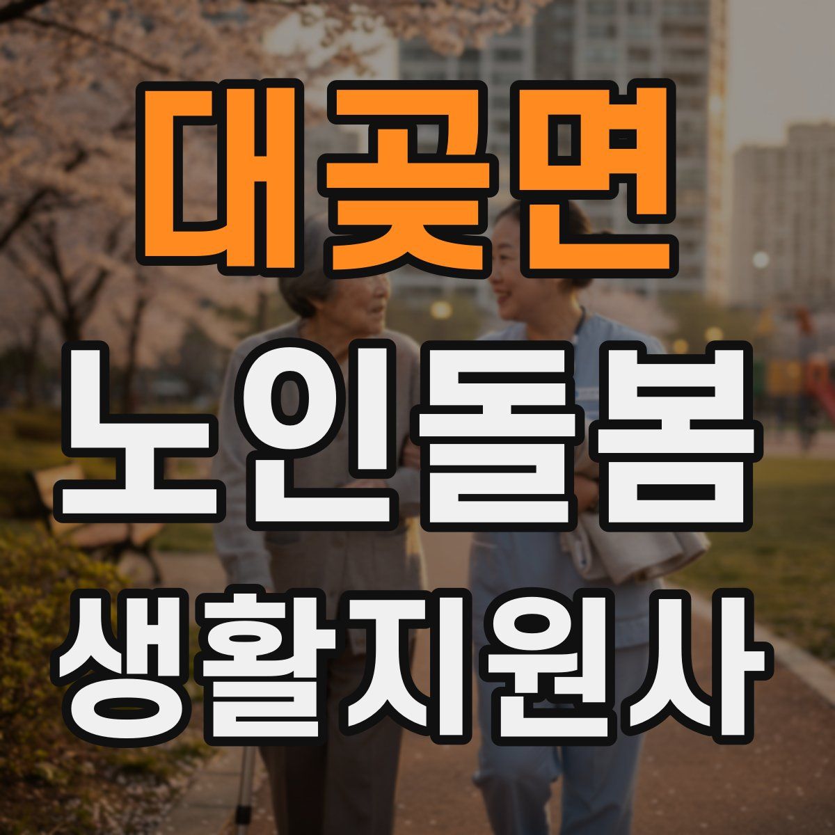대곶면 노인돌봄생활지원사 자격증
