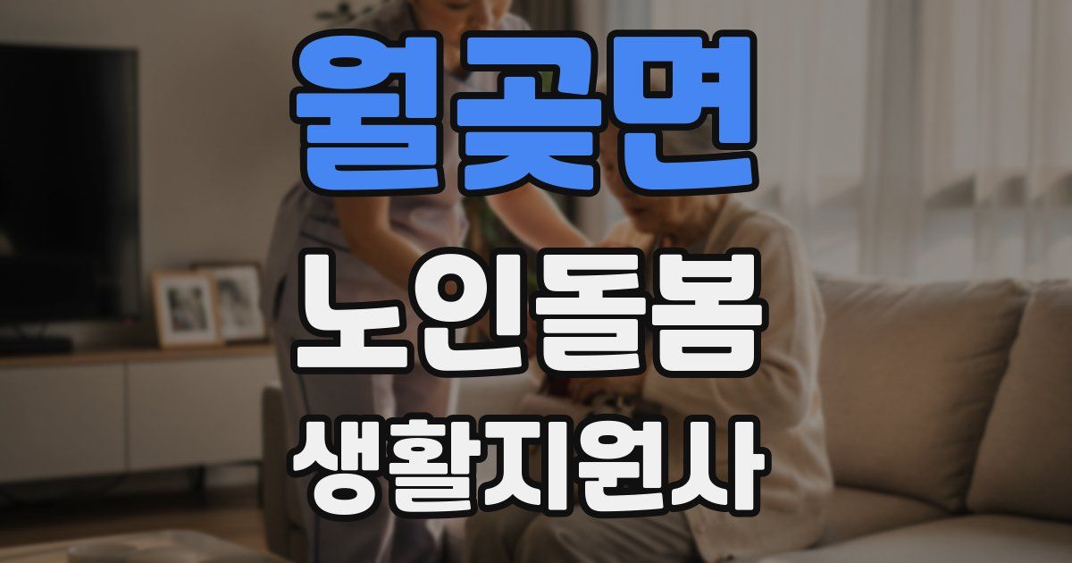 월곶면 노인돌봄생활지원사 자격증