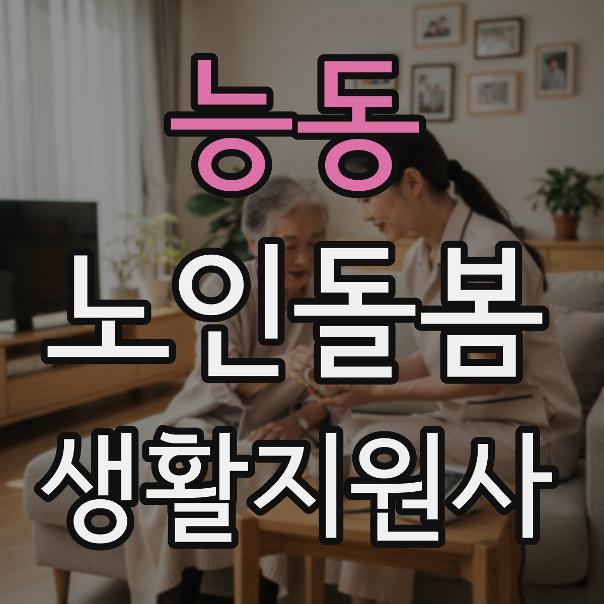 능동 노인돌봄생활지원사 자격증
