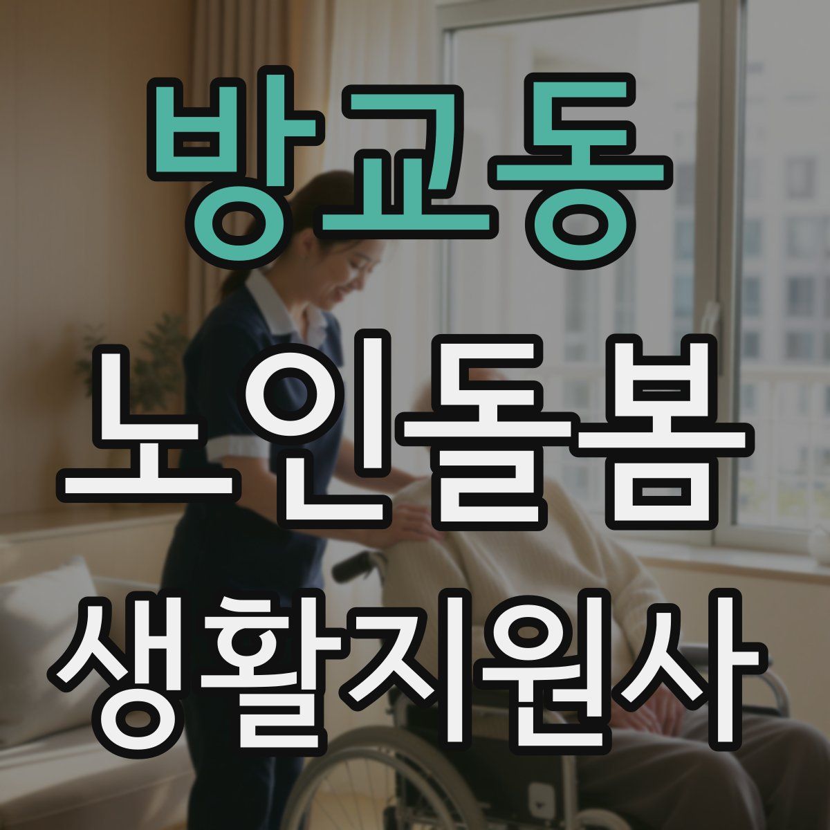 방교동 노인돌봄생활지원사 자격증