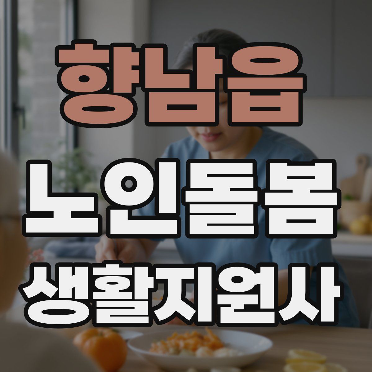 향남읍 노인돌봄생활지원사 자격증