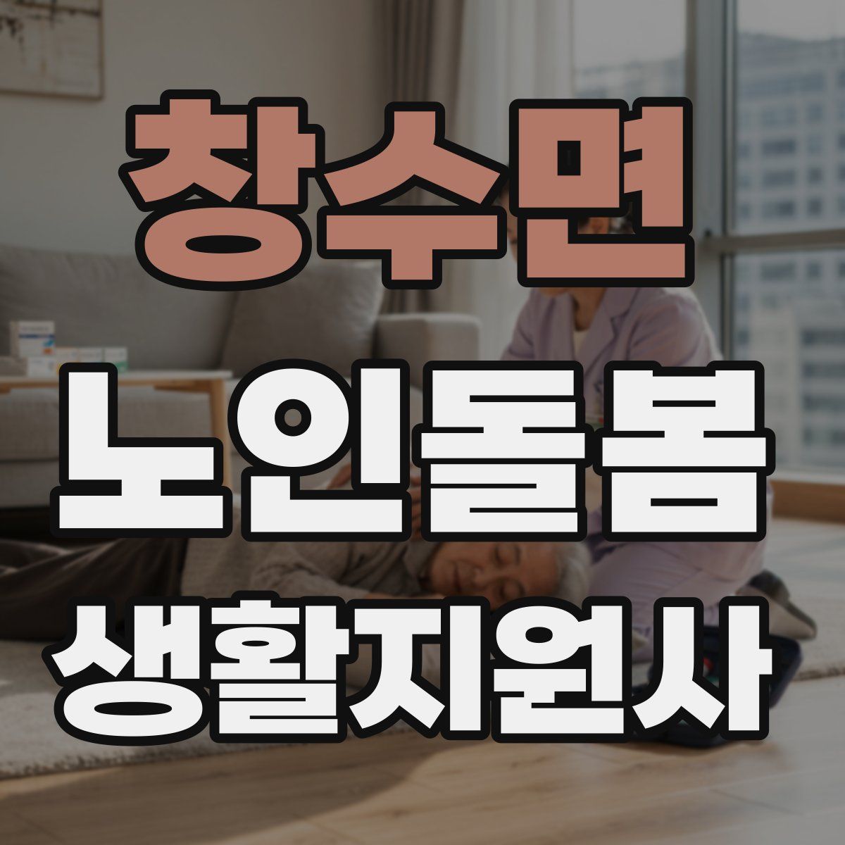 창수면 노인돌봄생활지원사 자격증