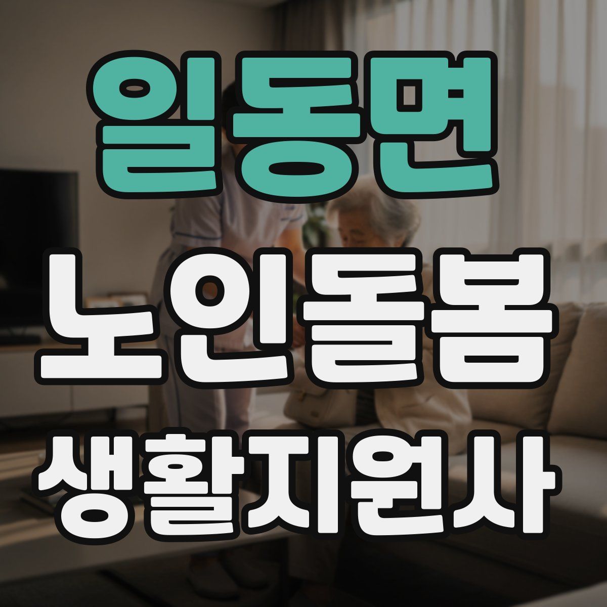 일동면 노인돌봄생활지원사 자격증
