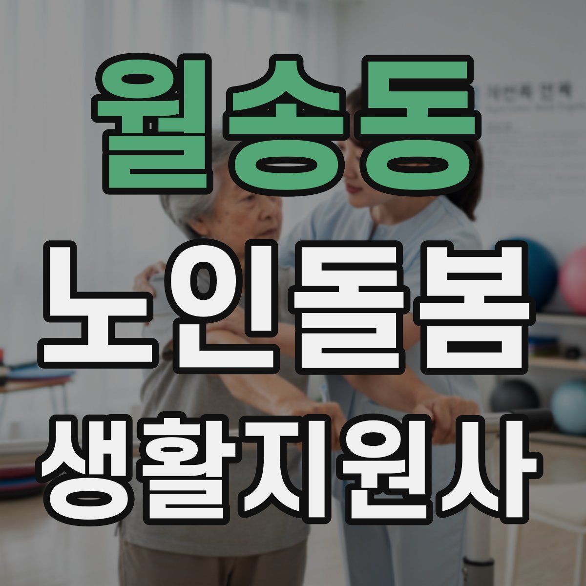월송동 노인돌봄생활지원사 자격증