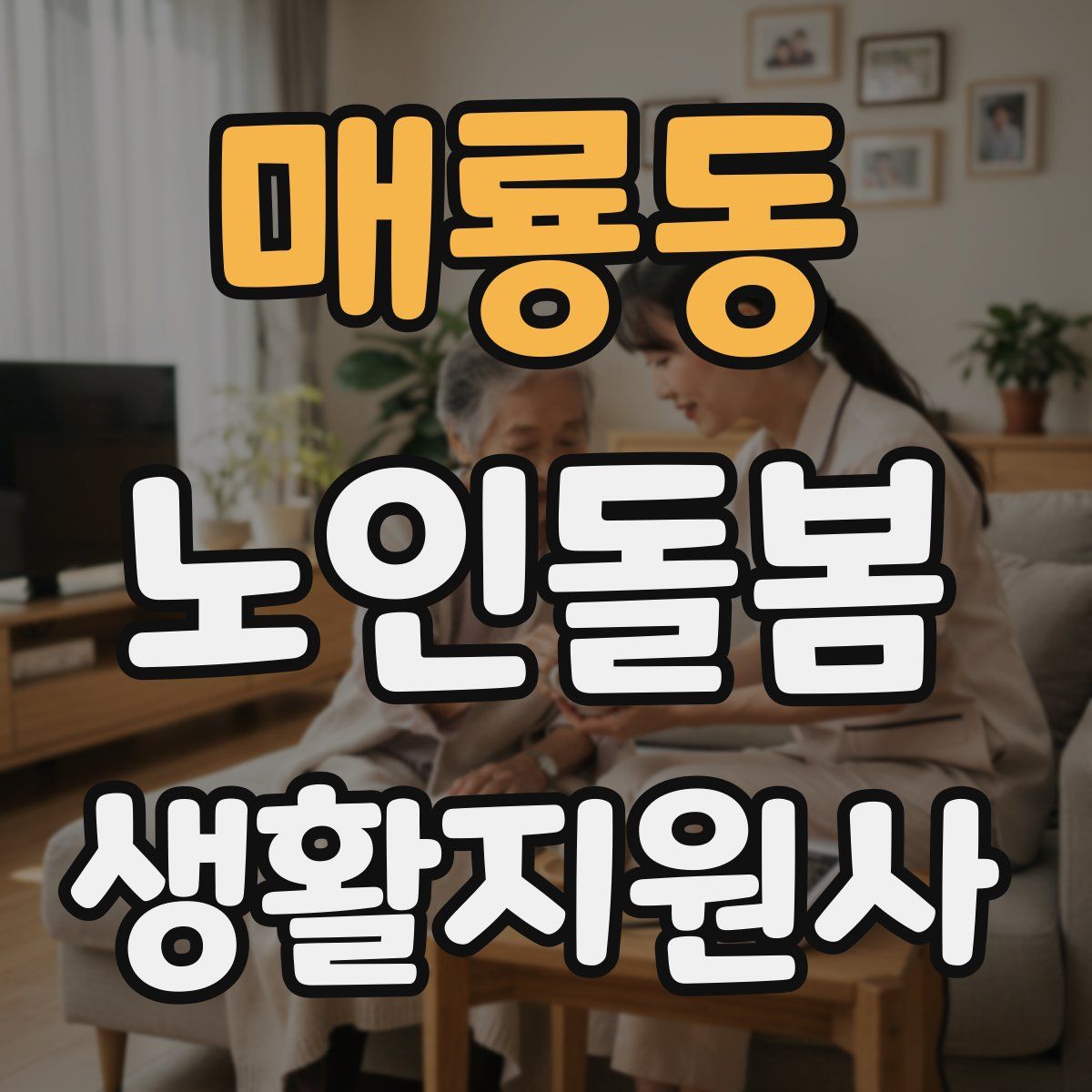 매룡동 노인돌봄생활지원사 자격증
