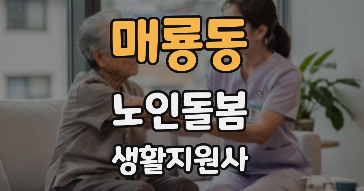매룡동 노인돌봄생활지원사 자격증