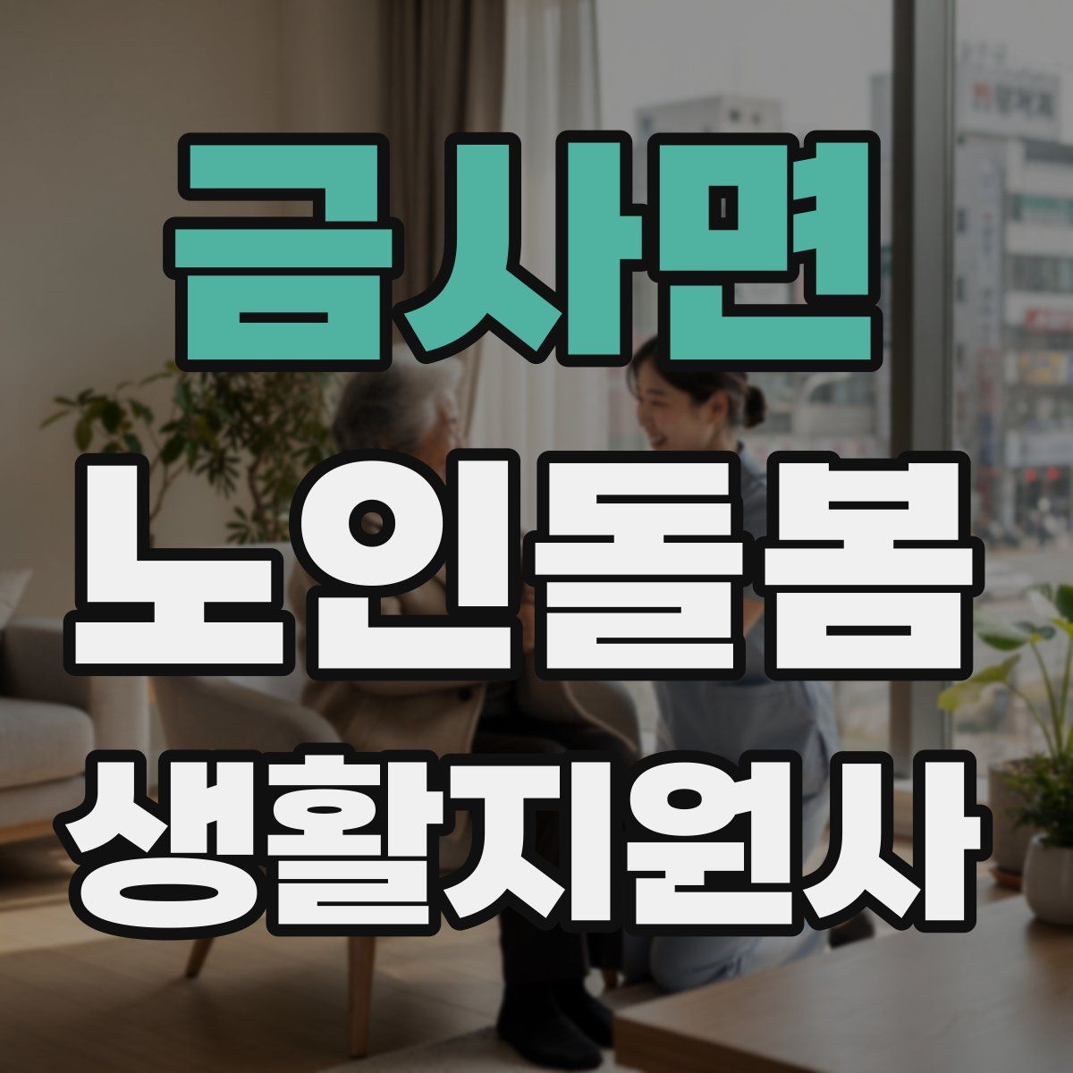금사면 노인돌봄생활지원사 자격증