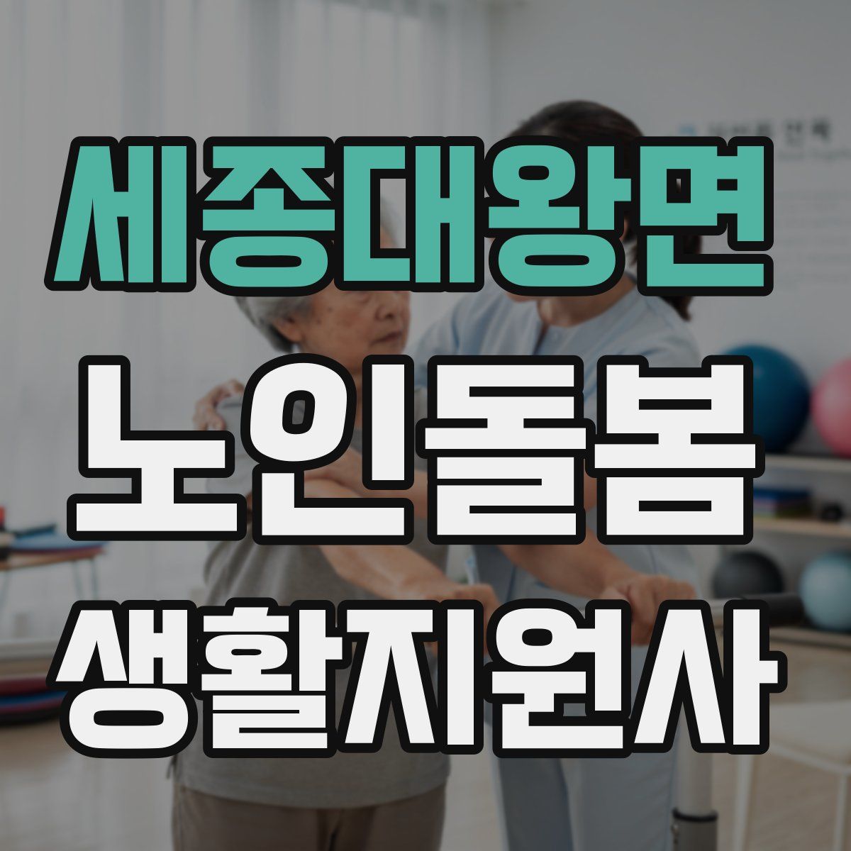 세종대왕면 노인돌봄생활지원사 자격증