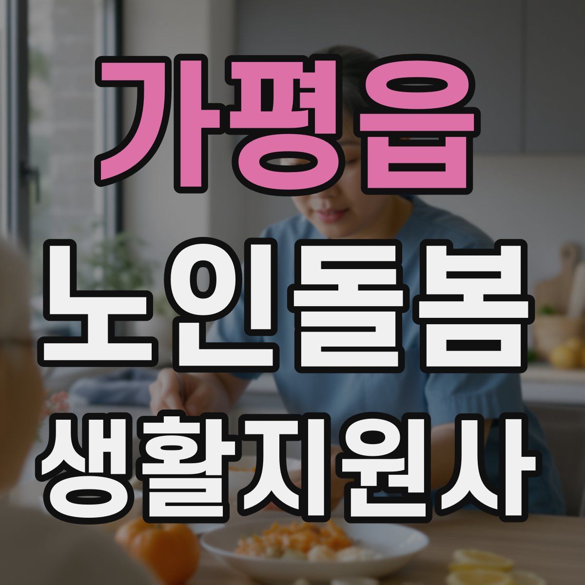 가평읍 노인돌봄생활지원사 자격증