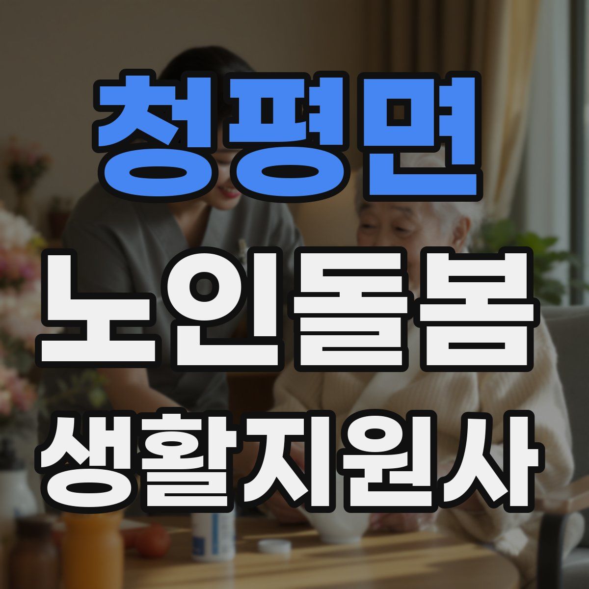 청평면 노인돌봄생활지원사 자격증